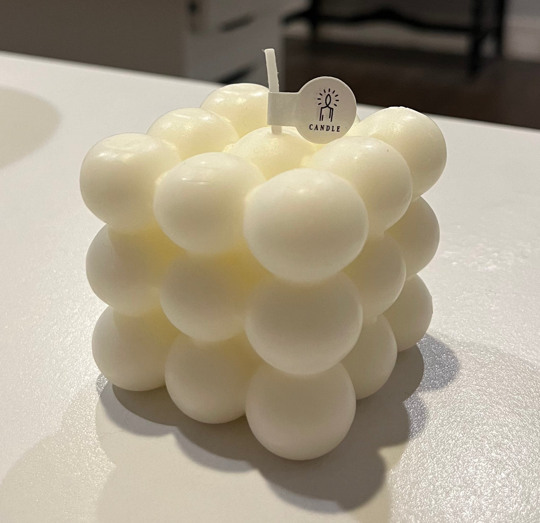 Bubble Candle - White