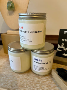 Scented Candle - 7.1oz Clear Glass Jar w/ Lid