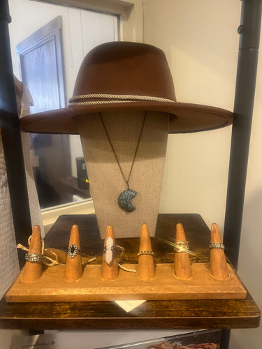 Wide Brim Brown Hat