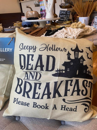 Dead and Breakfast Pillow Cover + Insert