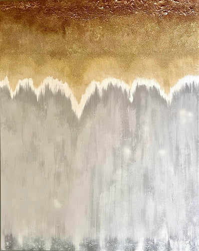 JEAN CLAUDE BURROUGHS - Grey Hills at Dawn - Mixed Media