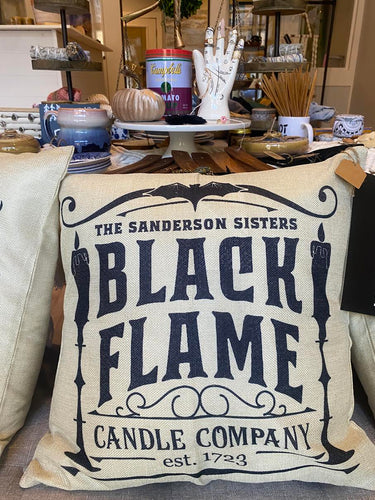 Black Flame Candle Co. Pillow Cover + Insert