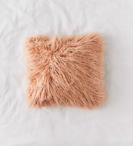 Faux-Show Fur Throw Pillow