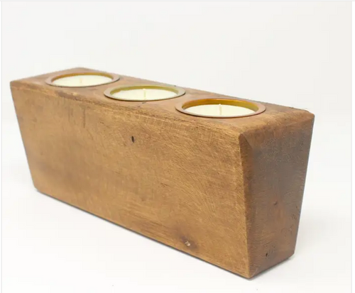 Three Hole Sugar Mold Candle Holder