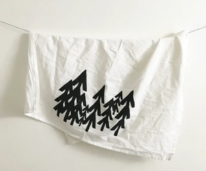 Modern Pine Trees Kitchen Towel