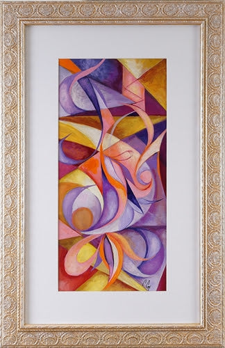 Flower Through Stained Glass By Cedric Michael Cox