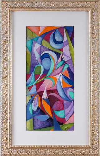 Flower Through Stained Glass No. 2 By Cedric Michael Cox